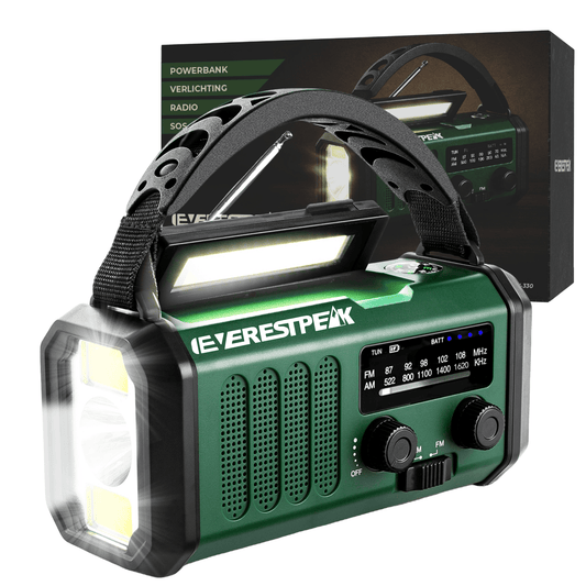EverestPeak® Noodradio Army Green - EverestPeak