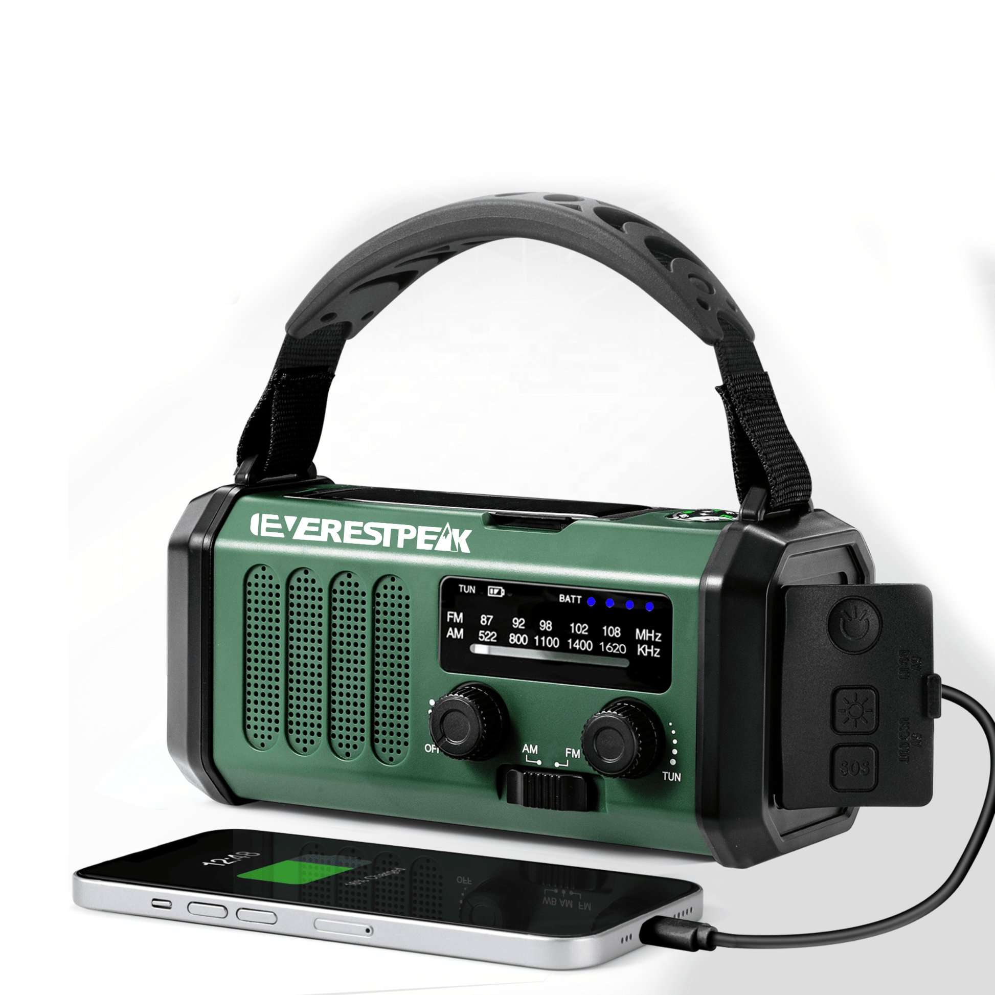 EverestPeak® Noodradio Army Green - EverestPeak