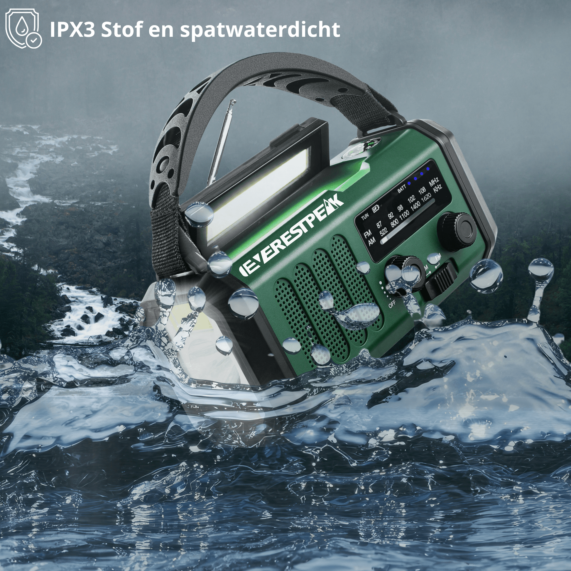EverestPeak® Noodradio Army Green - EverestPeak