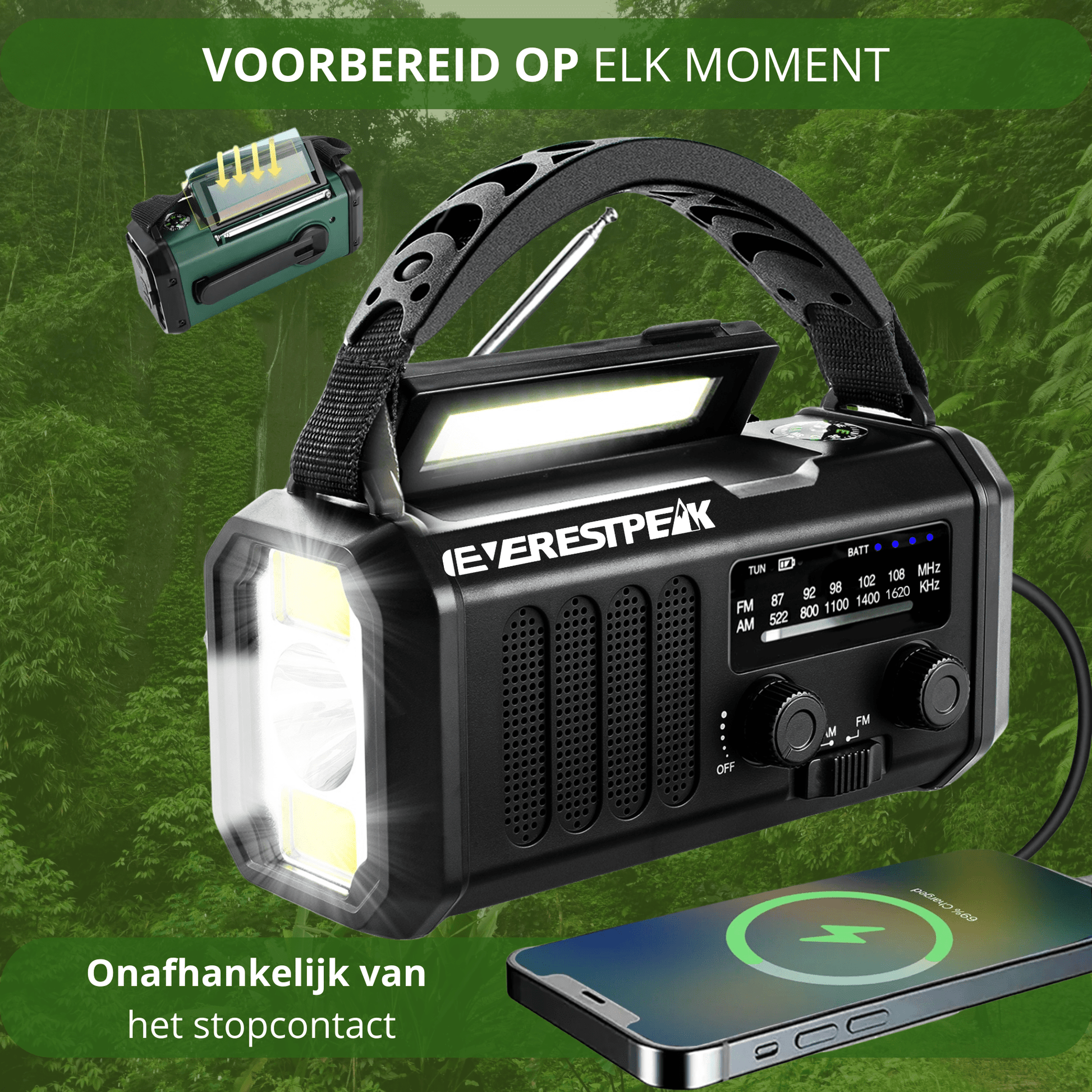 EverestPeak® XSY - 330 Noodradio Zwart - EverestPeak