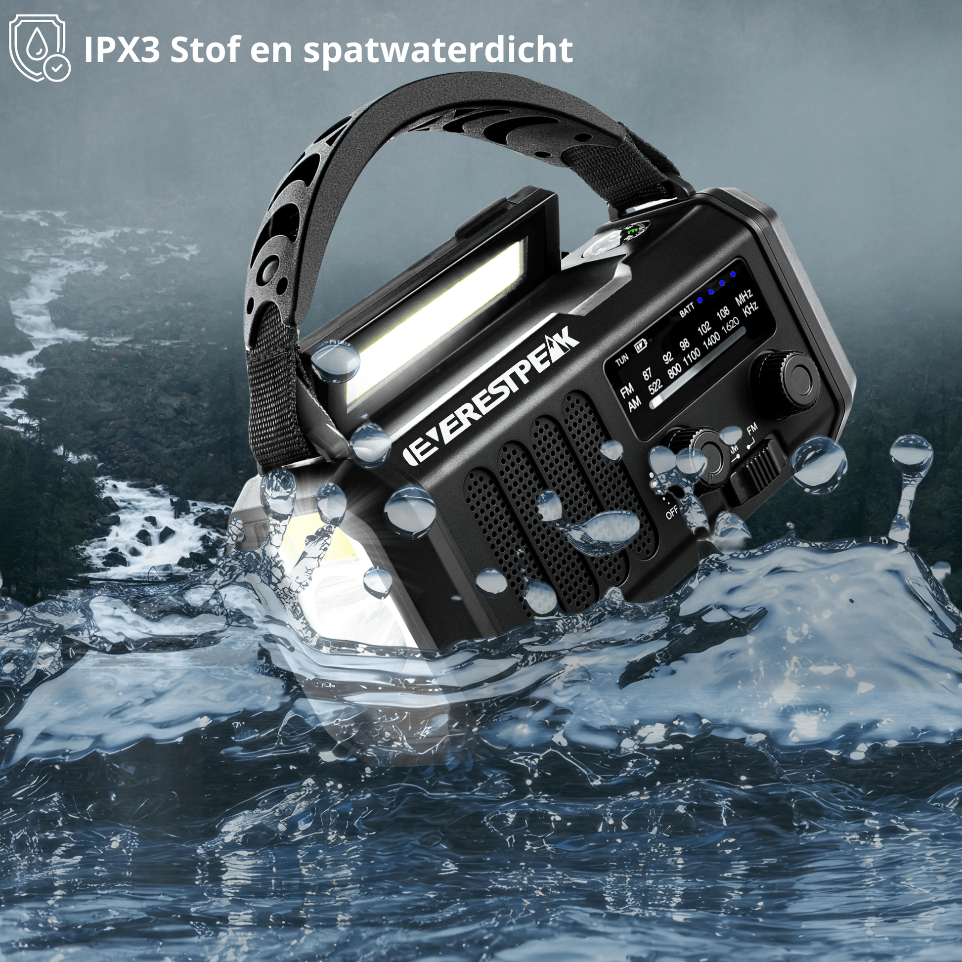 EverestPeak® XSY - 330 Noodradio Zwart - EverestPeak