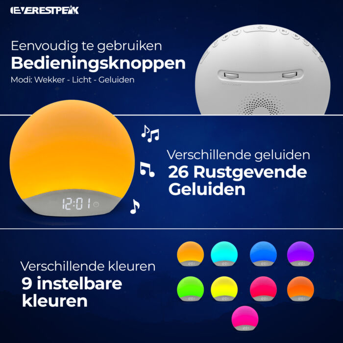 EverestPeak® Wake Up Light - Ontspannend wakker worden - Afbeelding 6