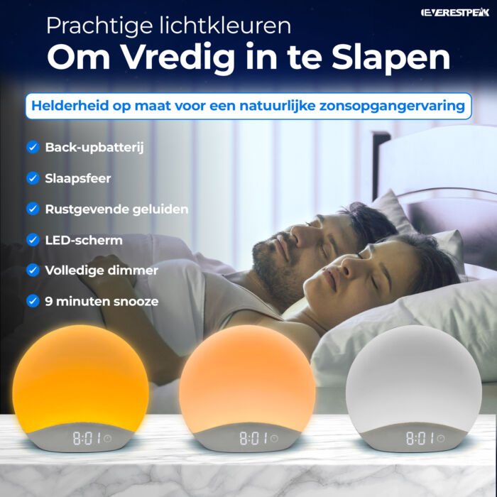 EverestPeak® Wake Up Light - Ontspannend wakker worden - Afbeelding 7